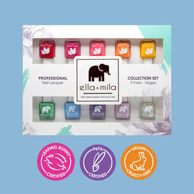 ella+mila color swatch array showing diverse shades for creative matching