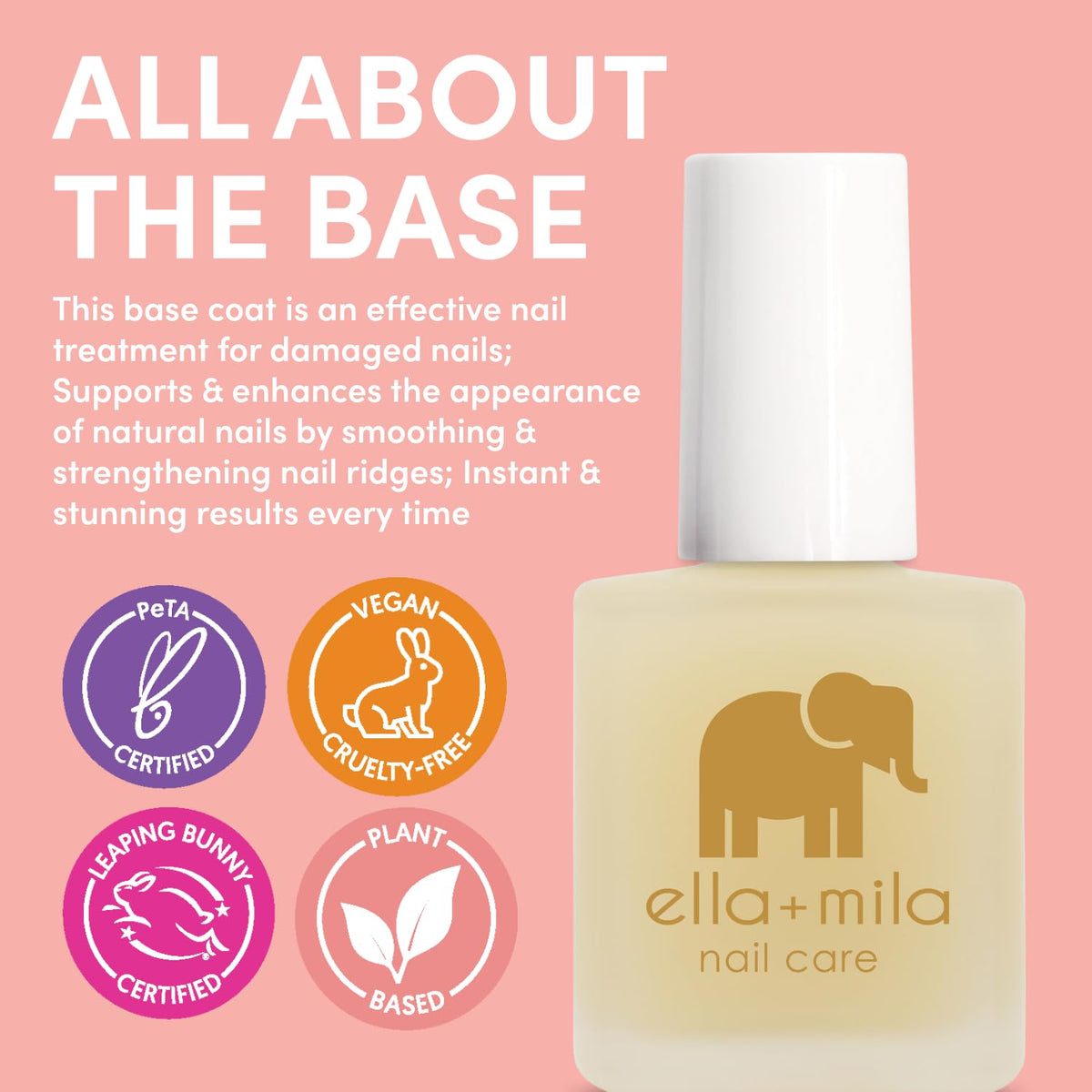 ella+mila texture swatch on white card showing self-leveling finish that smooths ridges