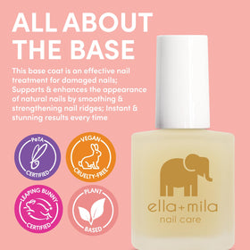 ella+mila texture swatch on white card showing self-leveling finish that smooths ridges