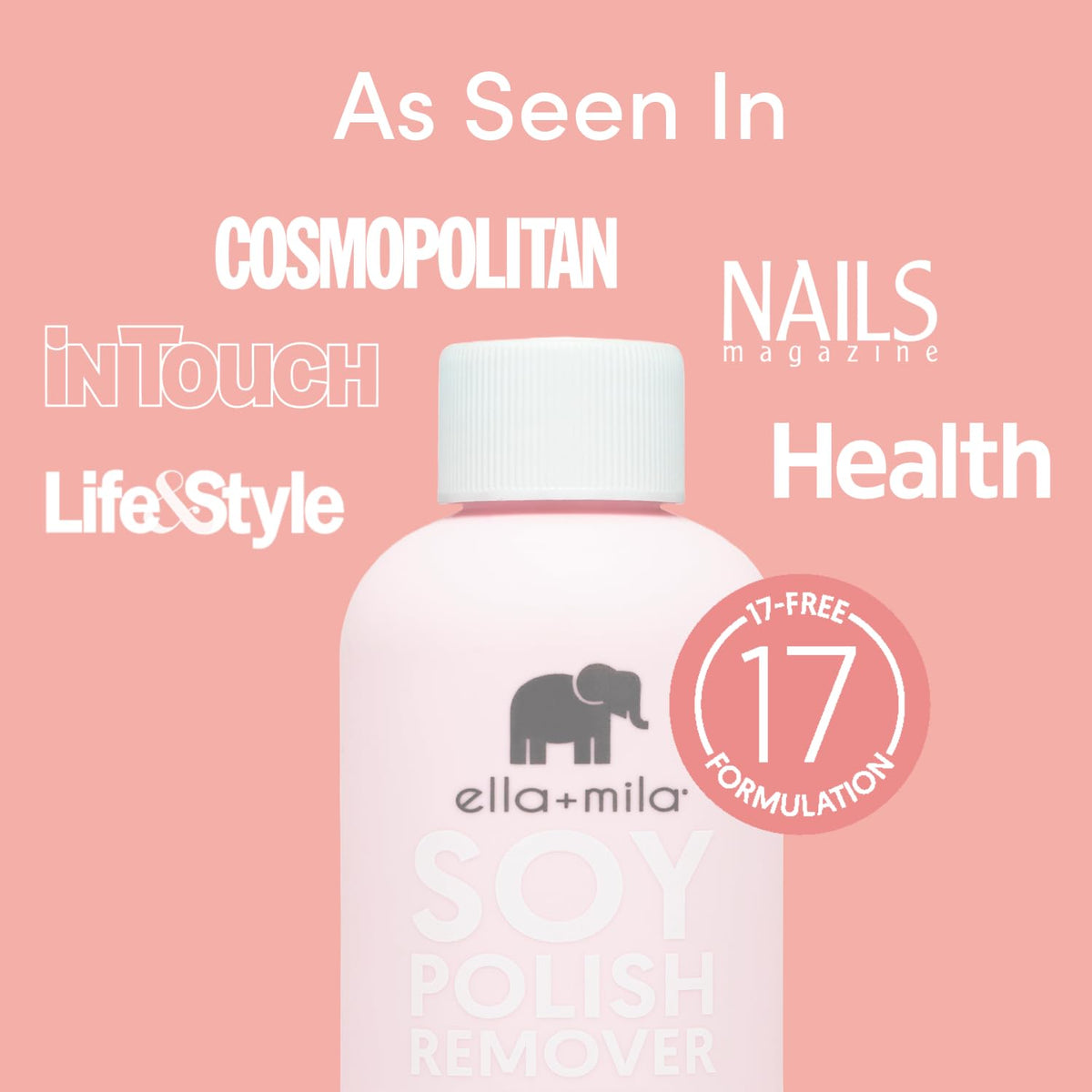 ella+mila soy-based texture close-up showing smooth consistency and mild effect