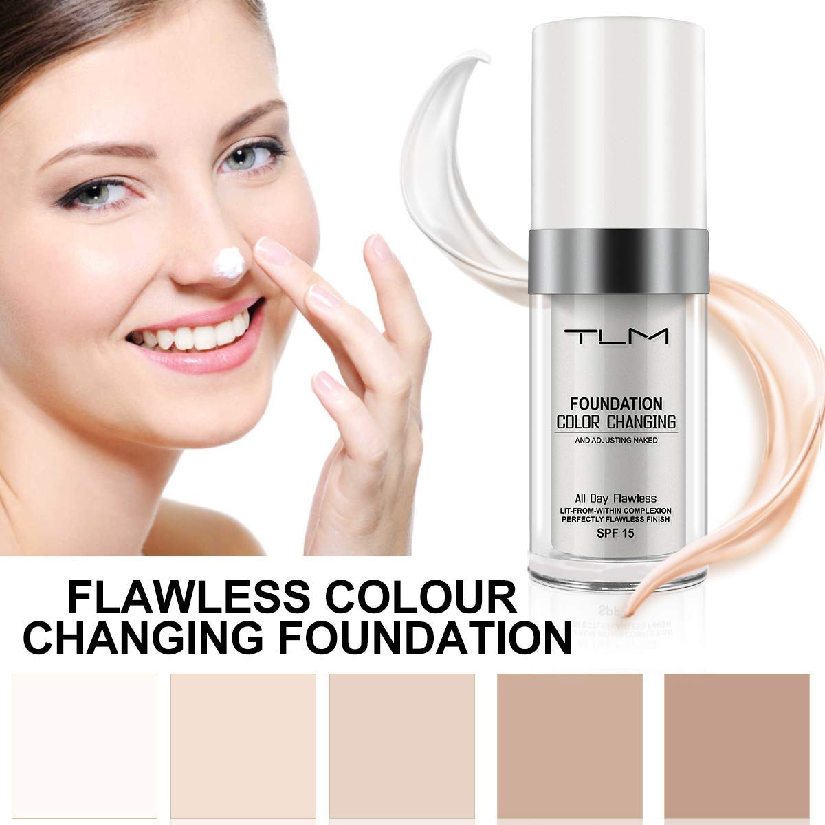 ELM Game in-use application with fingertip blending for a natural, even finish