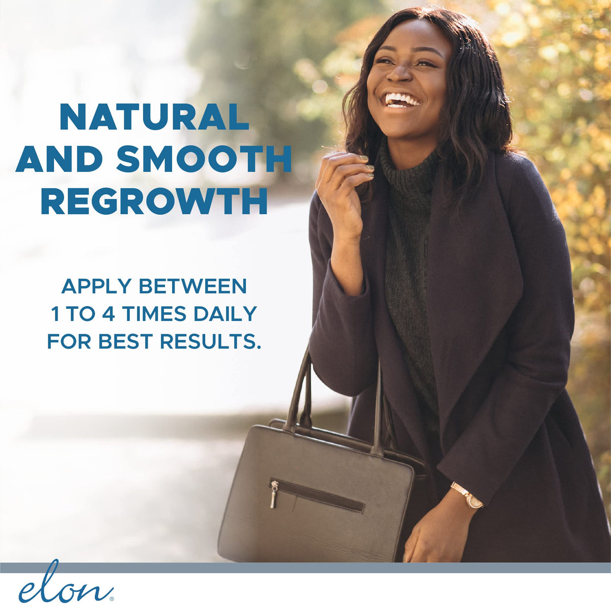 Before and after nails with Elon illustrating smoother growth and fewer splits