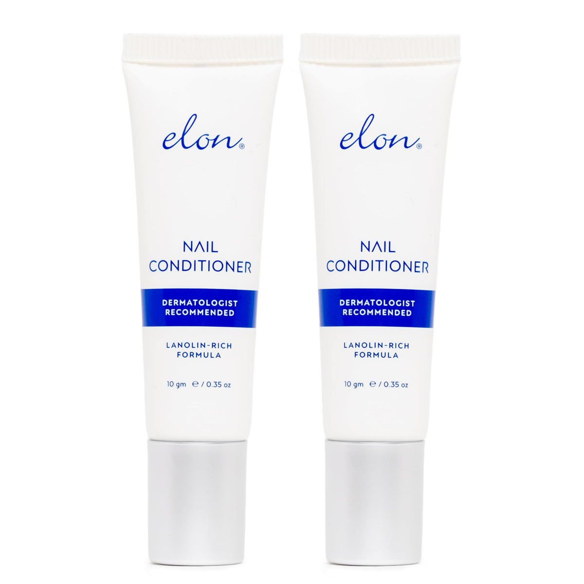 Elon front packaging 10g tube showing compact travel-friendly design and brand benefit