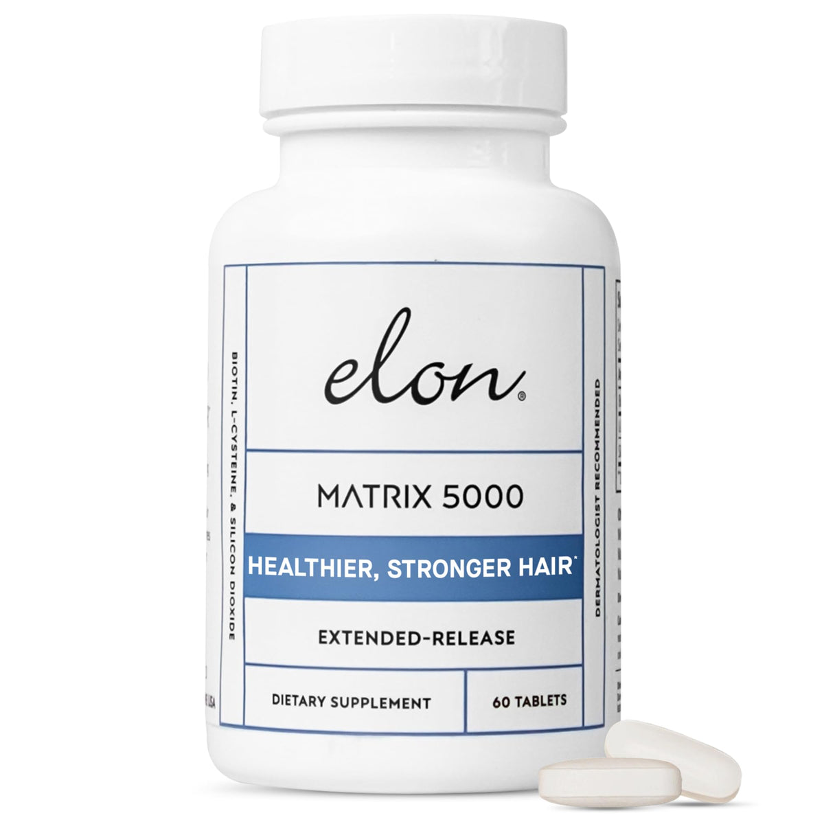 Elon Matrix 5000 front packaging showing bottle and benefits