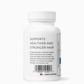 Elon Matrix 5000 ingredients display with biotin and L-cysteine benefit