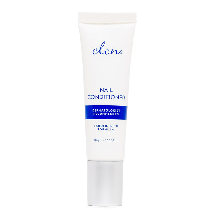 Elon tube front view showing compact 10g size and brand for effective nail care
