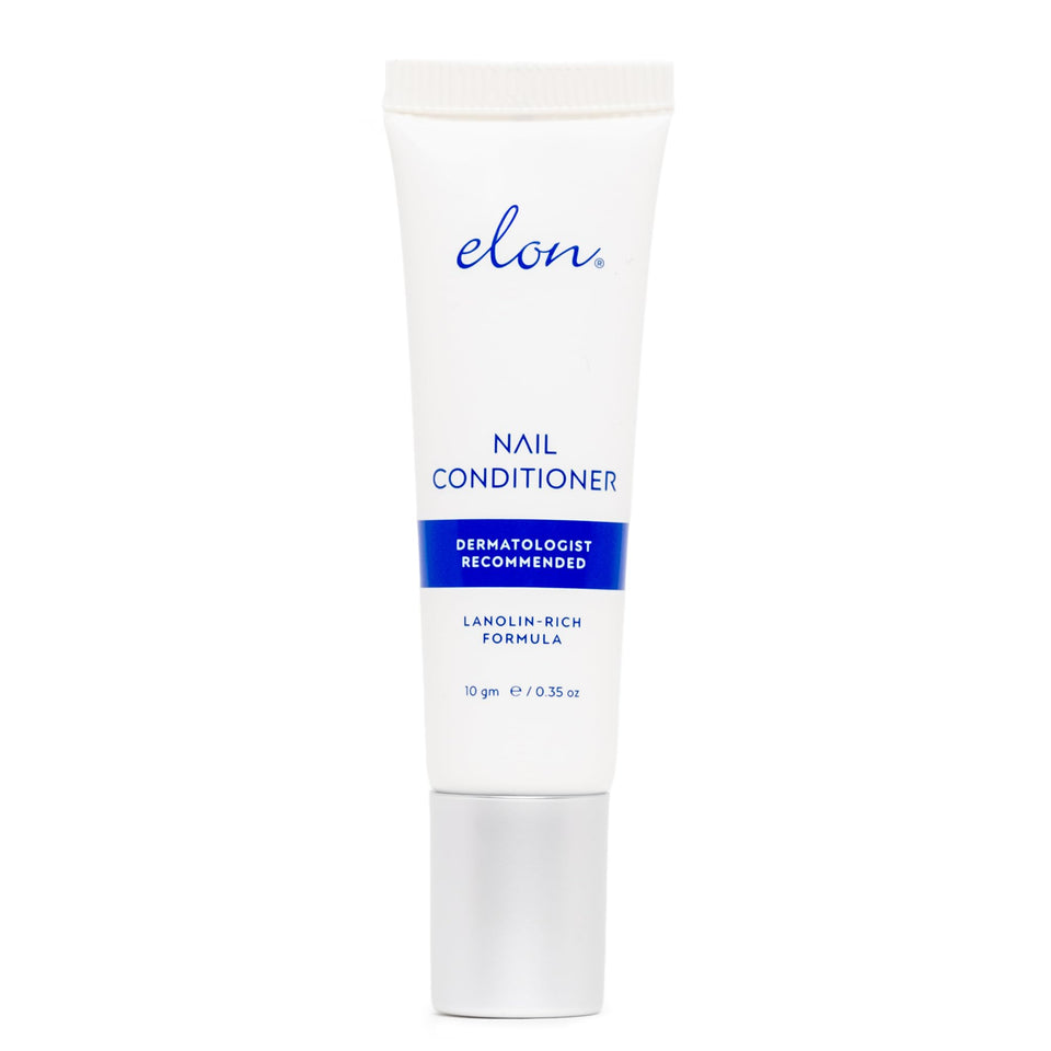 Elon tube front view showing compact 10g size and brand for effective nail care