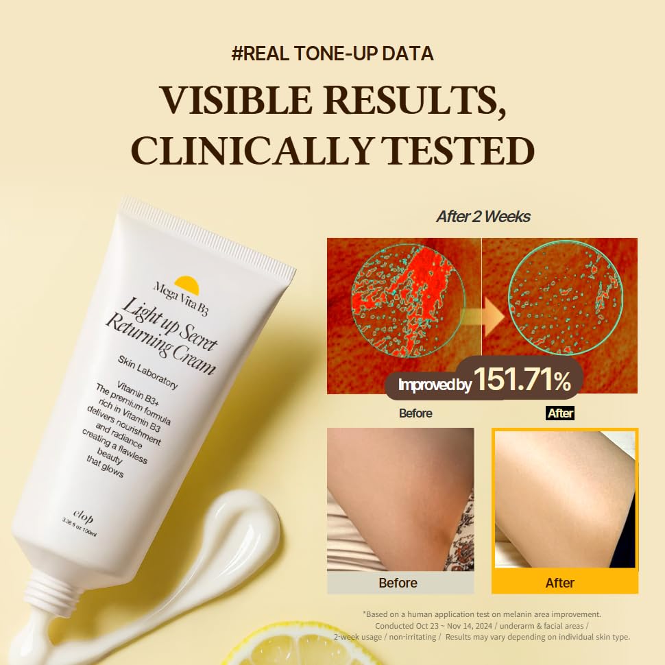 elop cream applied to bikini area demonstrating targeted gentle brightening