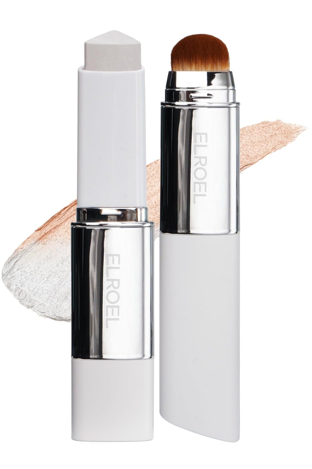 ELROEL front packaging of Blanc Cover Stick V showing compact design and shade