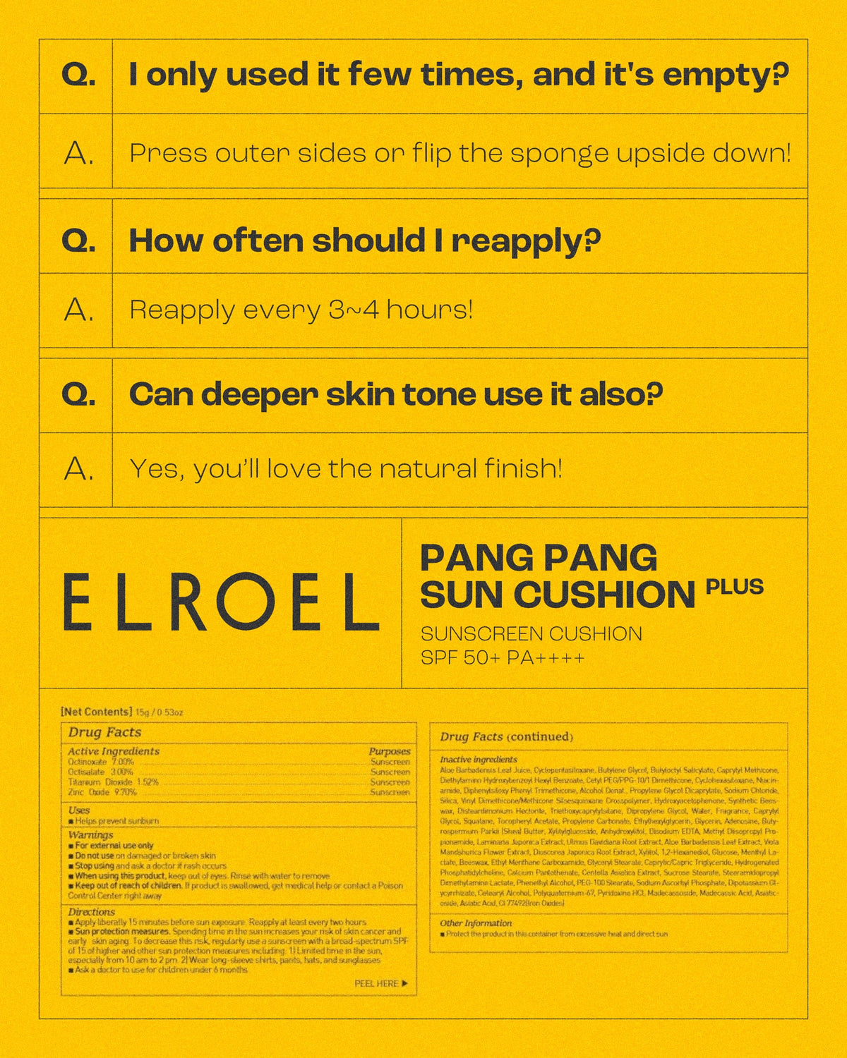 ELROEL botanicals laid out to show cooling, soothing ingredient benefits