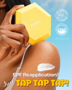 ELROEL cushion open revealing texture for quick, even application