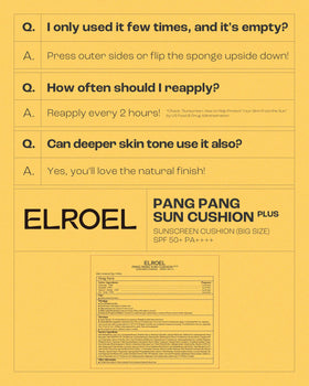 ELROEL packaging back details emphasizing hypoallergenic formula benefits