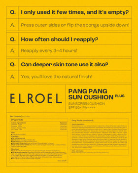 ELROEL Pang Pang refill cartridge next to compact showing easy swapping and storage