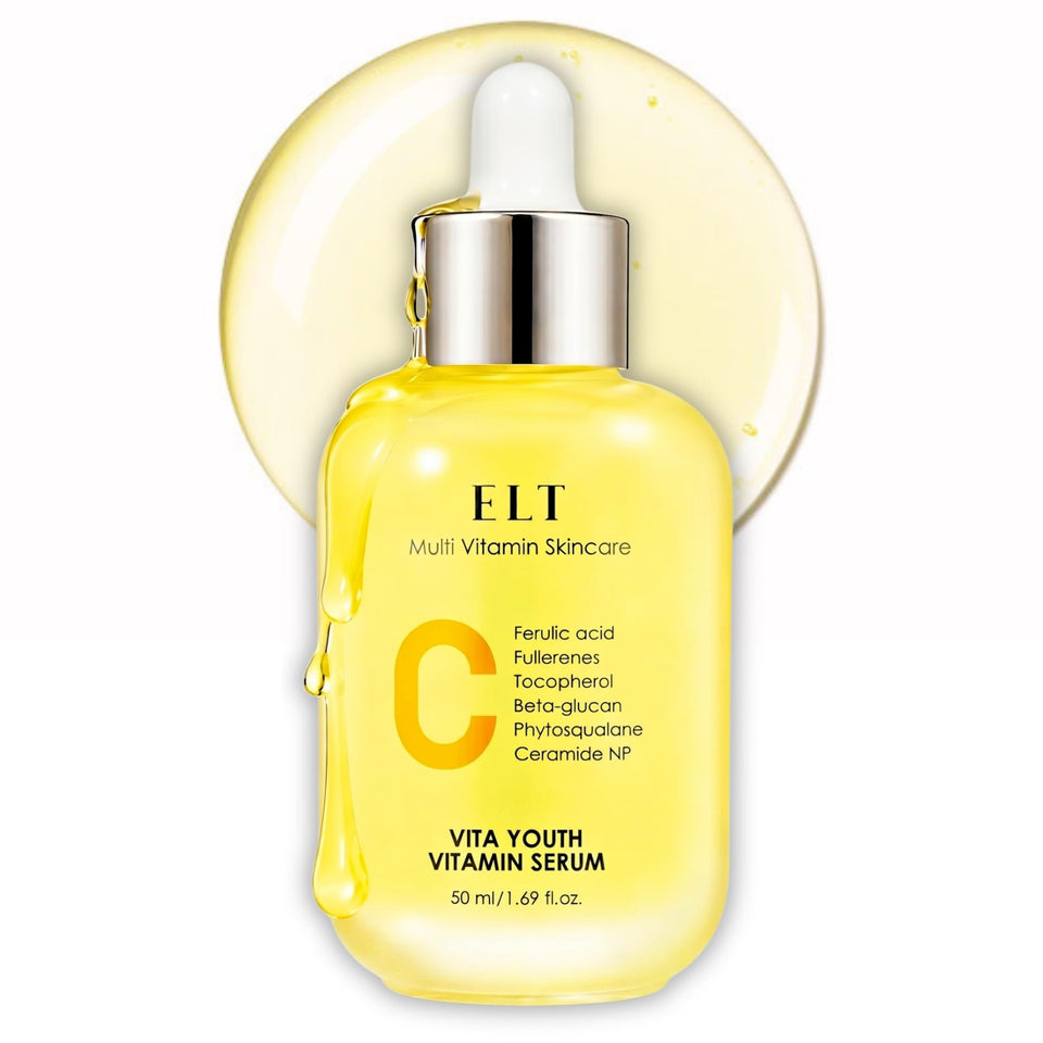 ELT bottle front packaging showing brand and product for brightening