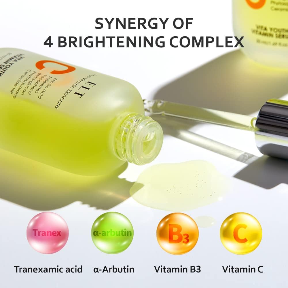 ELT bottle in hand applying drops to skin for quick daily use