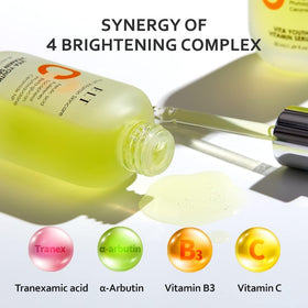 ELT bottle in hand applying drops to skin for quick daily use
