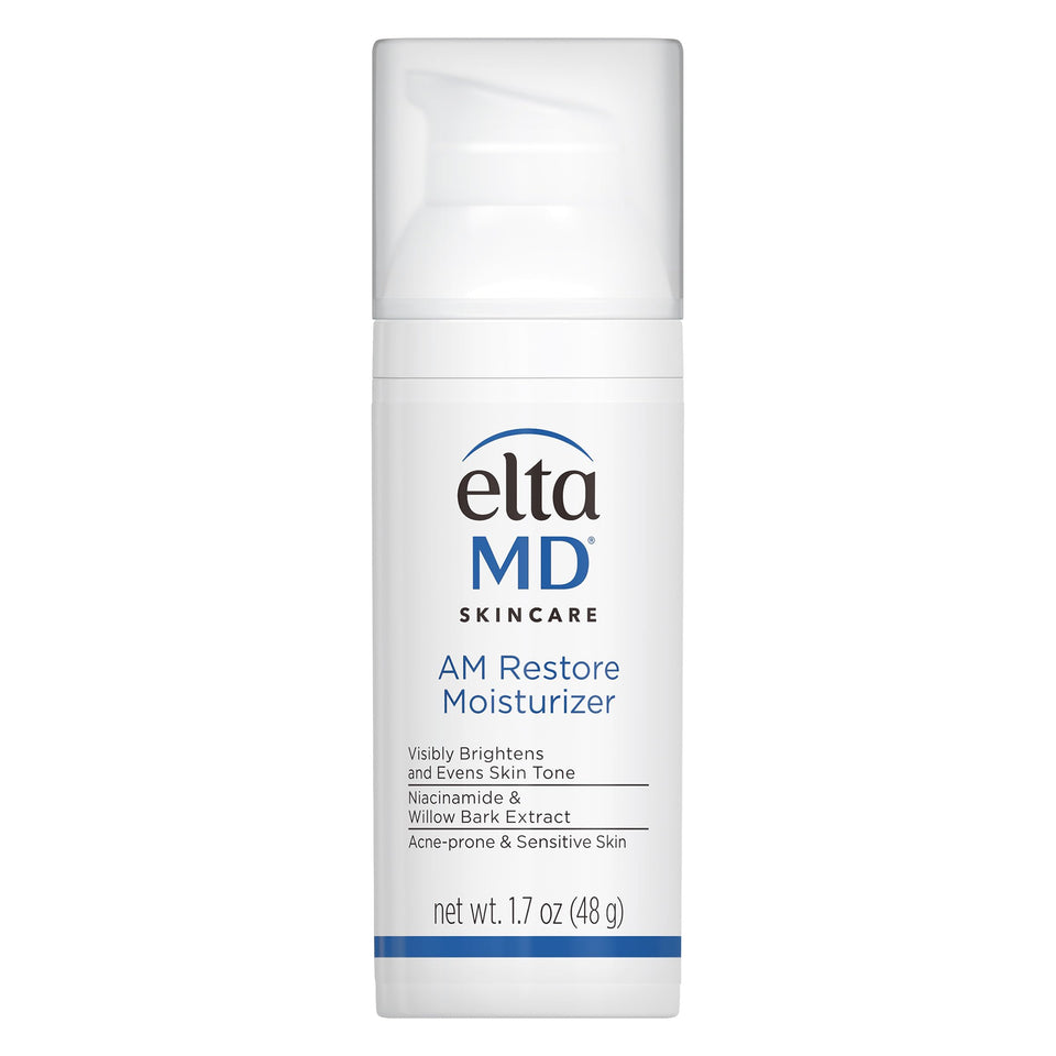 EltaMD front pump bottle showing clean packaging and convenient pump benefit