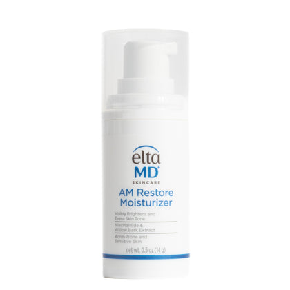 EltaMD pump bottle front view showing compact travel-friendly packaging and convenience