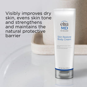 EltaMD being applied on forearm demonstrating soothing hydration benefit