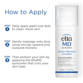 EltaMD 1.7 oz pump beside everyday items illustrating compact travel-friendly size
