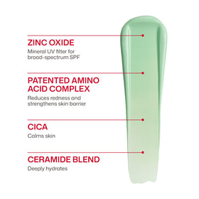 EltaMD bottle held in hand to show compact travel-friendly size and convenience
