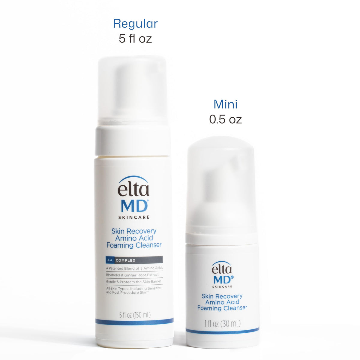 EltaMD foaming cleanser texture close-up showing airy foam for gentle cleanse