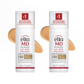 EltaMD front packaging showing SPF 50 and pump for easy use
