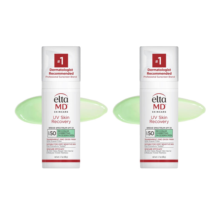 EltaMD front packaging 2-pack showing product and SPF 50 protection benefits