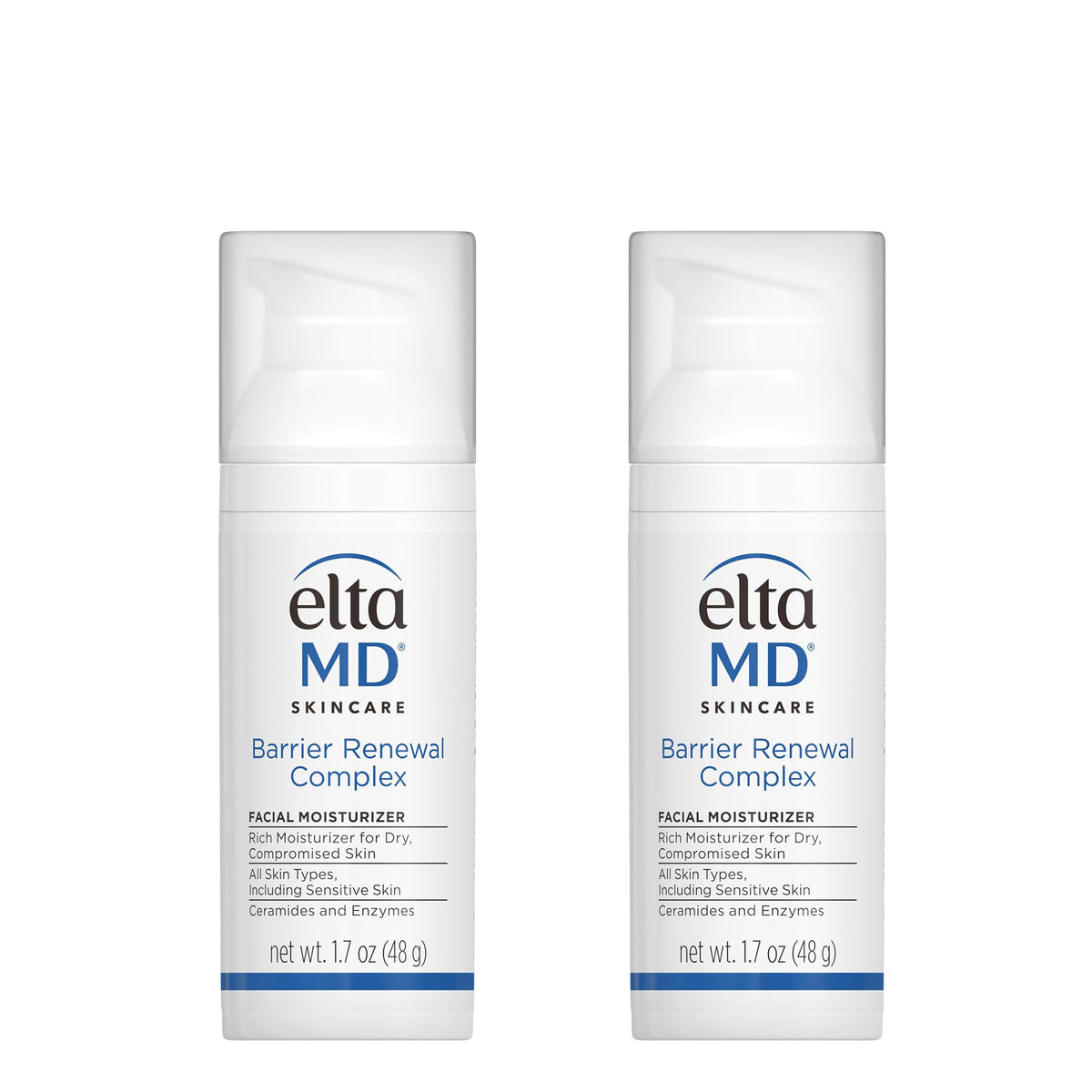 EltaMD front packaging showing product name and benefits for easy identification