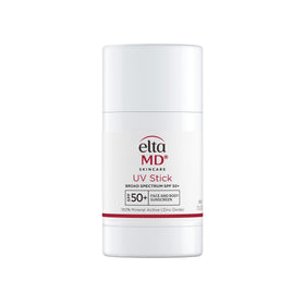 EltaMD front packaging showing compact sunscreen stick and benefits