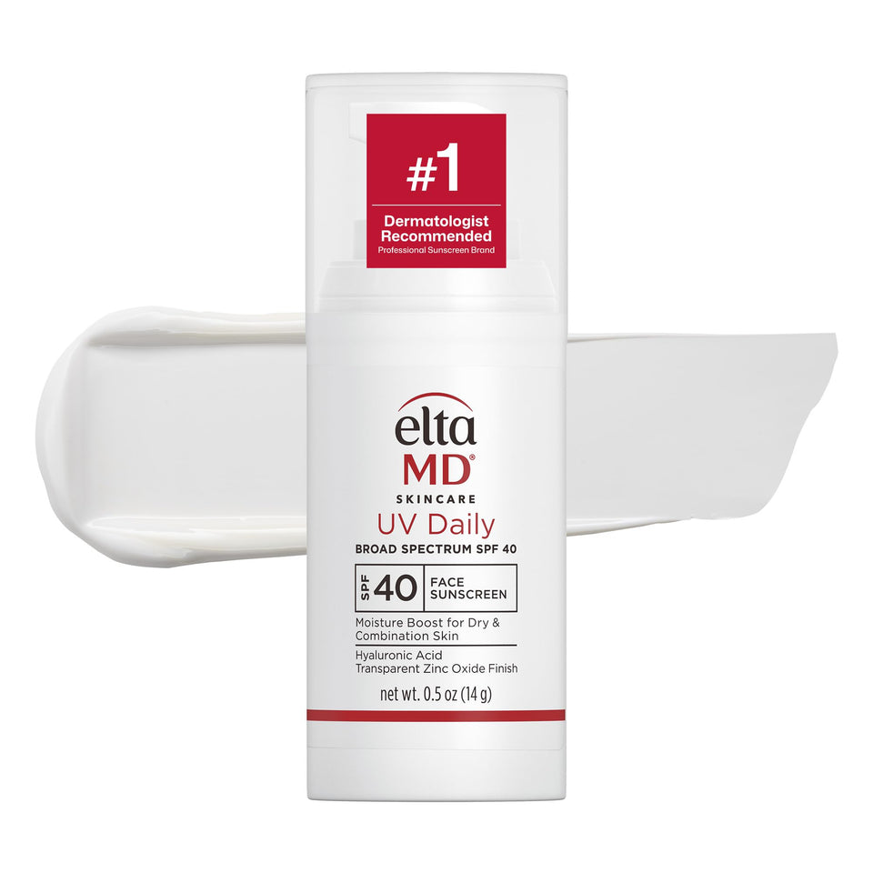EltaMD front pump 0.5 oz bottle showing compact travel convenience and SPF benefit
