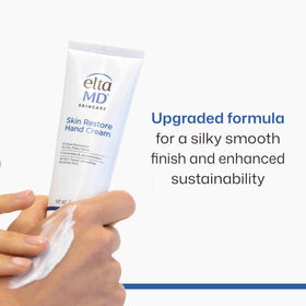 EltaMD cream texture close-up highlighting smooth non-greasy finish and quick absorption