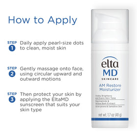 EltaMD bottle on bathroom counter in routine for everyday convenience benefit