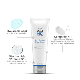 EltaMD label and ingredients panel for ingredient transparency and trust