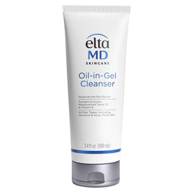 EltaMD front tube view showcasing cleanser packaging and clear branding for easy identification