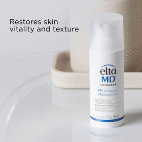 EltaMD label with ingredients list displaying hyaluronic acid and niacinamide