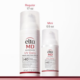 EltaMD pump dispensing sunscreen demonstrating easy, hygienic application