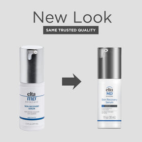 EltaMD pump dispensing serum, illustrating easy controlled application benefit