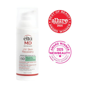 EltaMD 1.7oz squeeze tube close-up showing lightweight texture and easy dispensing