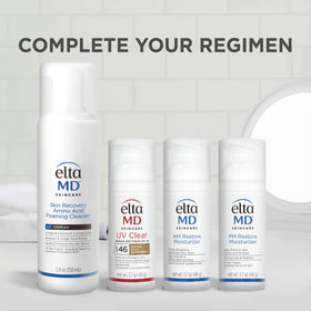 EltaMD moisturizer layered under sunscreen illustrating compatibility benefit