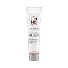 EltaMD front tube showing product branding and SPF benefit