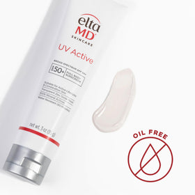 EltaMD open nozzle squeezing lotion to show lightweight texture benefit