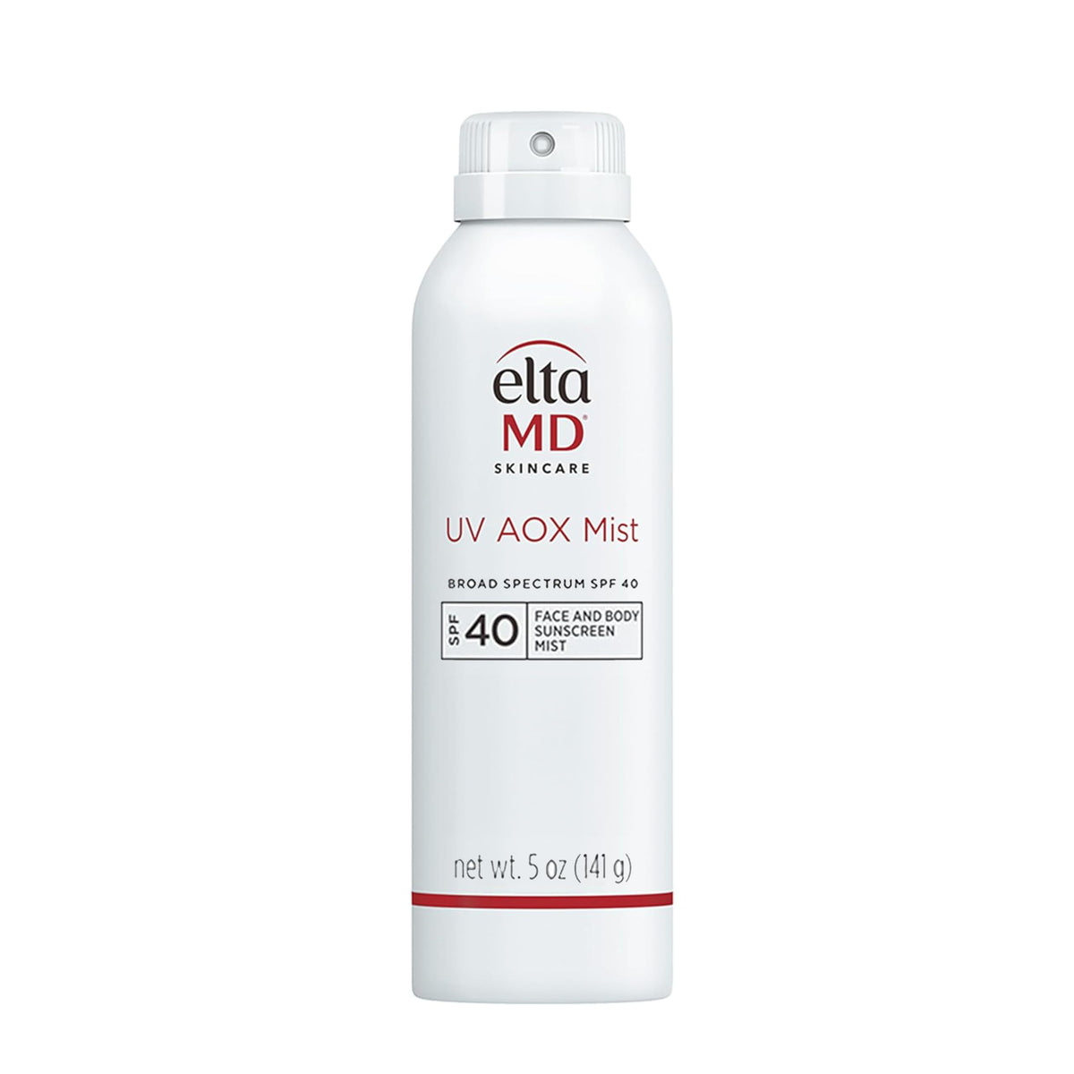 EltaMD front packaging showing SPF 40 and mineral mist benefits