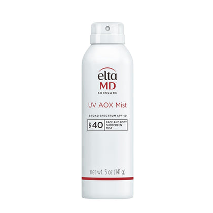 EltaMD front packaging showing SPF 40 and mineral mist benefits