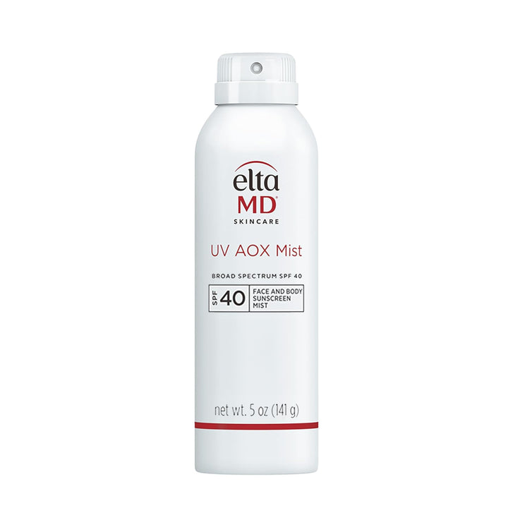 EltaMD front packaging showing SPF 40 and mineral mist benefits