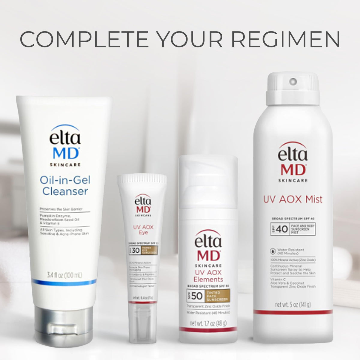 EltaMD texture on arm showing lightweight, hydrating finish