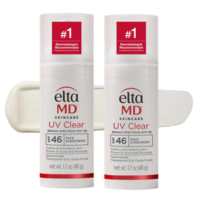 EltaMD front pump bottle showing sunscreen protection and easy dispensing