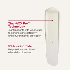 EltaMD applied on skin showing natural transparent finish and matte look