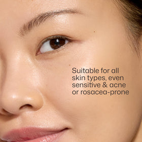 EltaMD tinted sunscreen layered under makeup for smooth base and coverage
