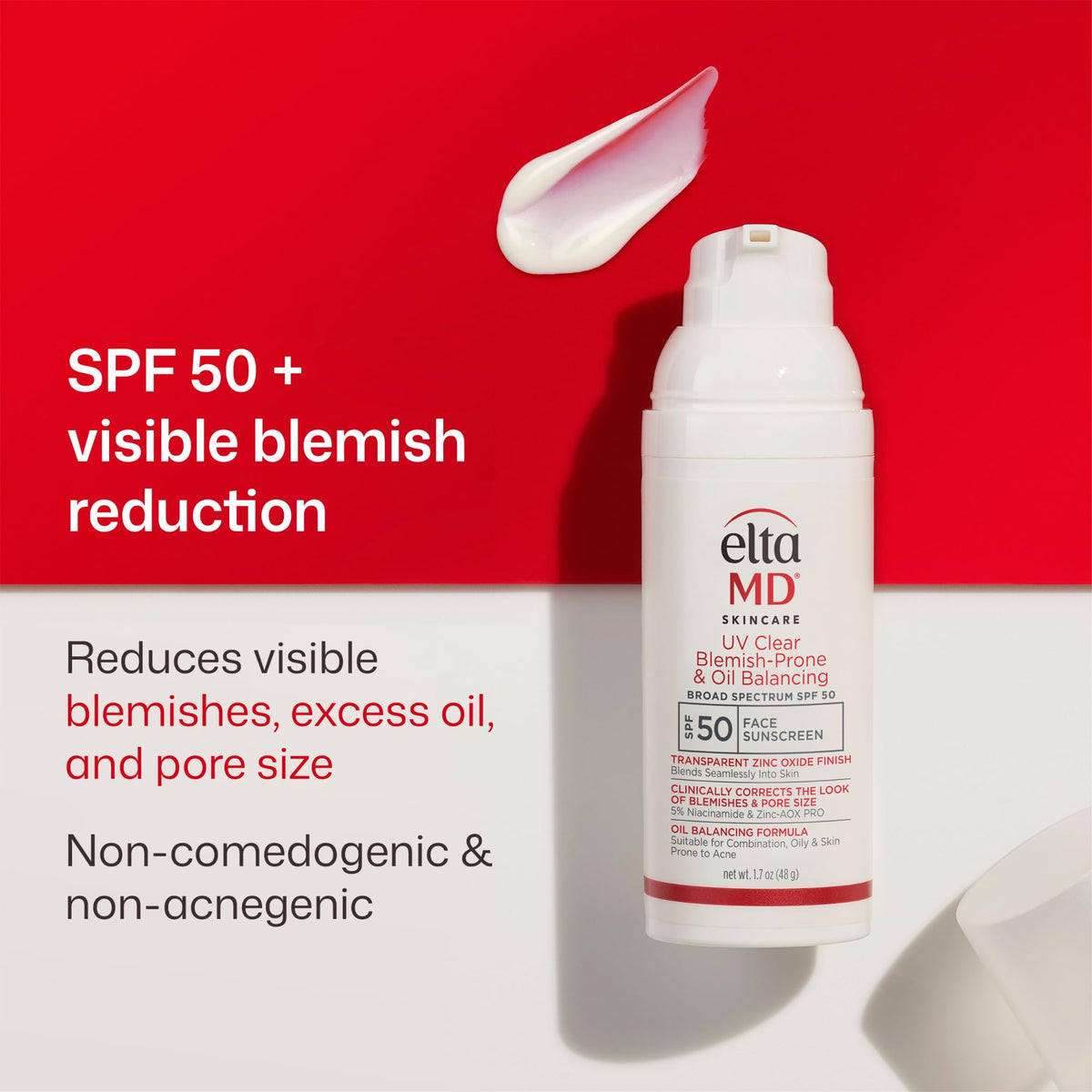 EltaMD texture close-up revealing lightweight finish for quick absorption